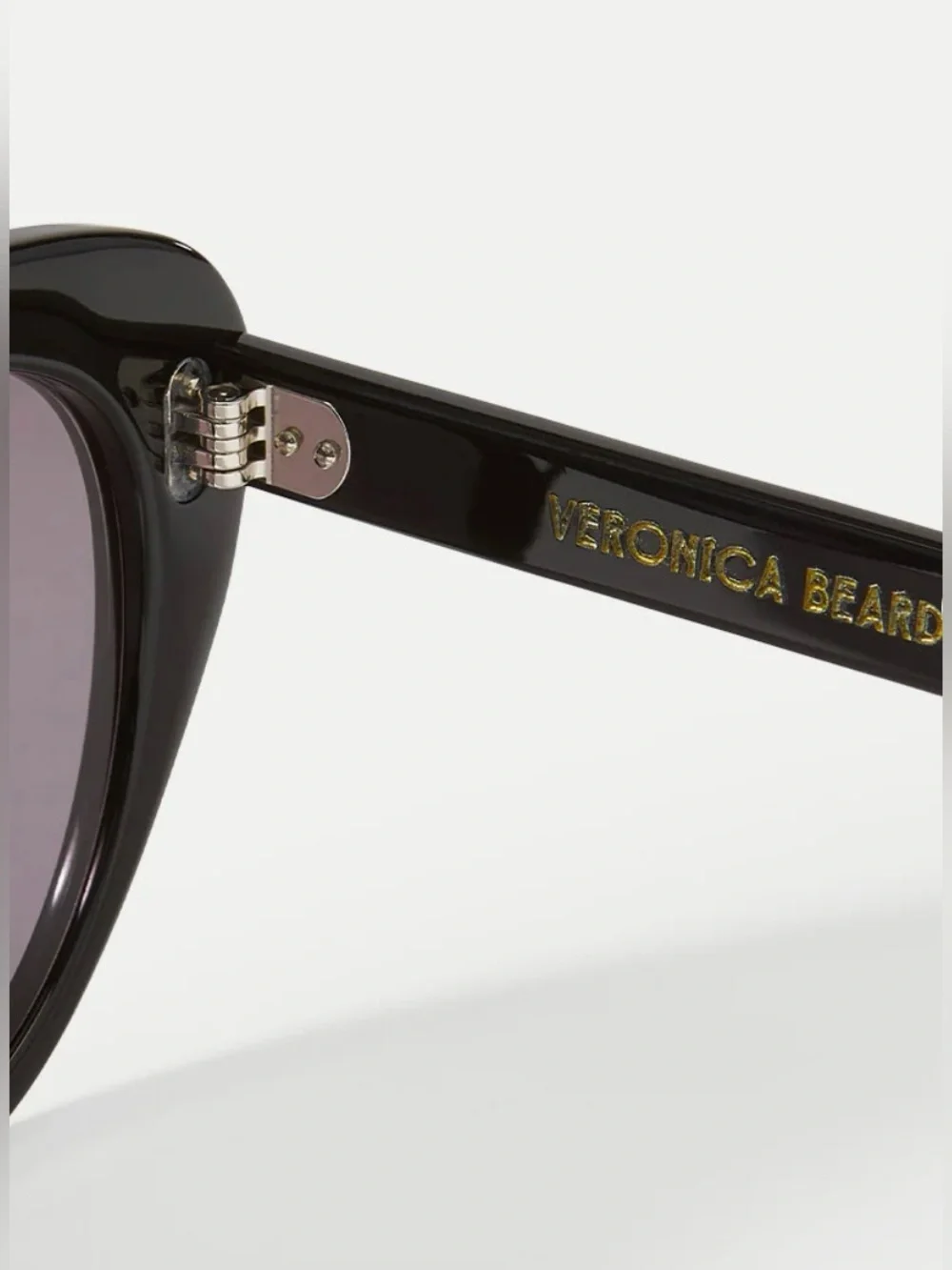 Veronica Beard Edie Cat-Eye Sunglasses in Black NWT incl Case Retail $298